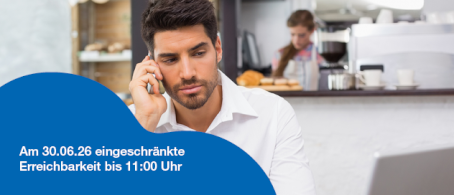 Eingeschränkte Erreichbarkeit BV