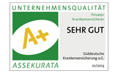 SDK Kranken und Leben: A+ (sehr gut) im Assekurata Unternehmensrating 2012 SDK Kranken und Leben: A+ (sehr gut) im Assekurata Unternehmensrating 2012