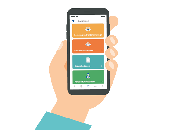Neu in der SDK-App: Die Gesundheitswelt