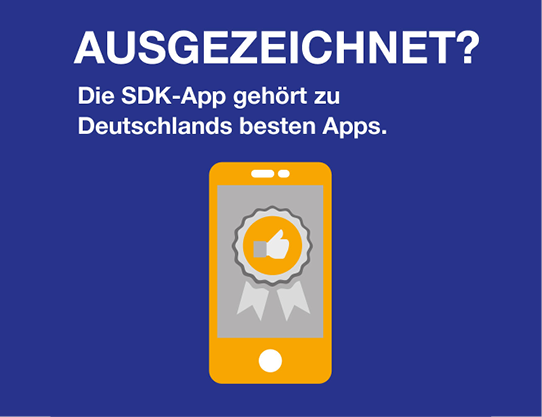 Deutschlands beste App: Das F.A.Z.-Institut zeichnet die SDK-App aus