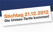 Klarstellung zu Pressemeldungen: SDK bleibt beim Unisex-Stichtag 21.12.2012 Klarstellung zu Pressemeldungen: SDK bleibt beim Unisex-Stichtag 21.12.2012